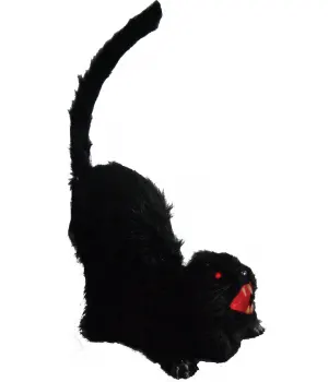 Black Cat Animated Halloween Decoration