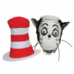 Cat in the Hat Adult Mask and Hat