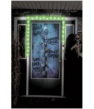 Zombie Creepy Door Decoration Kit with Lights and Sound