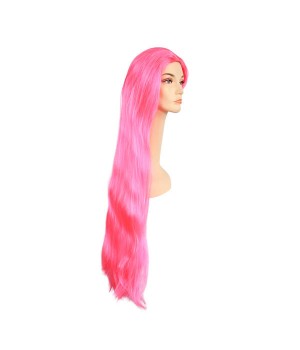 Long Straight Wig - Hot Pink