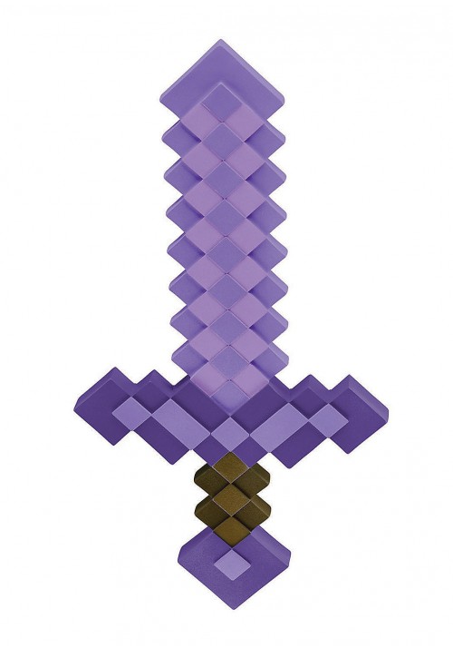 Minecraft Video Game Enchanted Purple Kids Sword