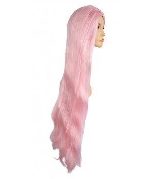 Long Straight Wig - Light Pink