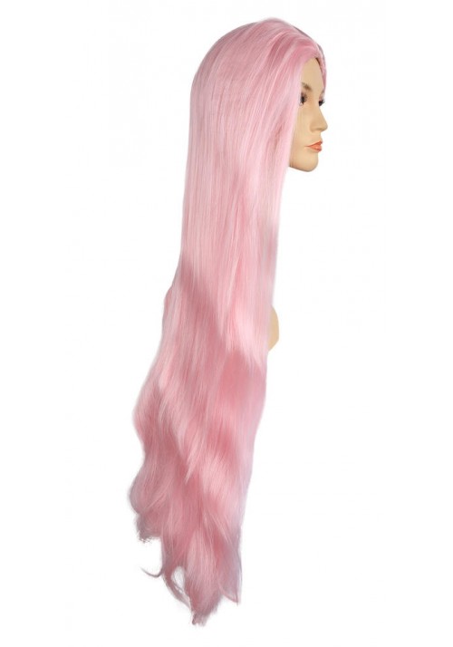Long Straight Wig - Light Pink