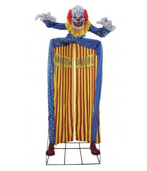 Looming Clown Animated Archway Decoration
