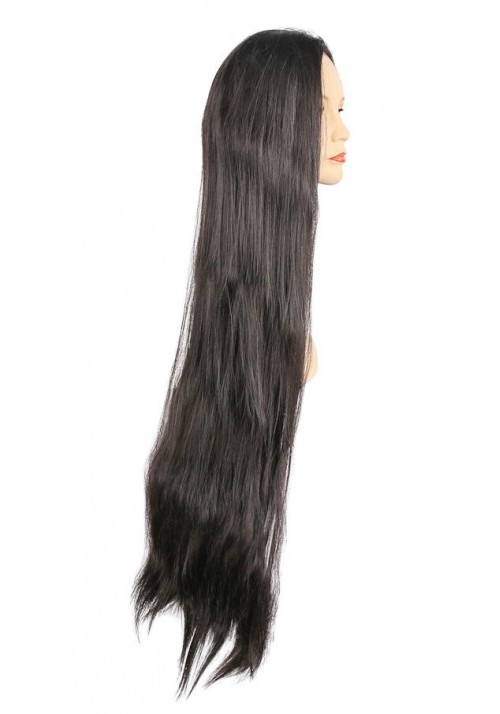 Long Straight Wig - Medium Brown