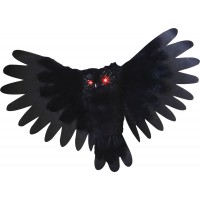 Animated Owl 35 Inch Motion Activated Halloween Decoration