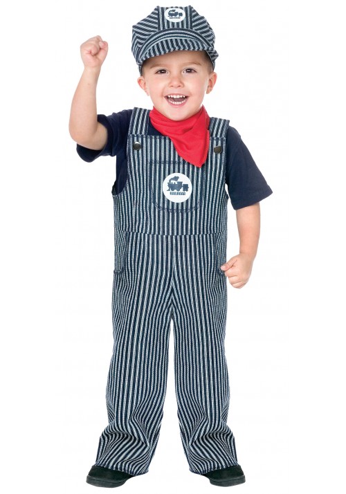 Train Engineer Toddler Medium Costume 