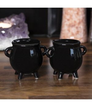 Witches Cauldron Salt and Pepper Shaker Set