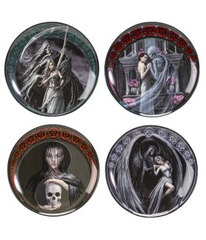 Dance with Death Desert Plate Set of 4