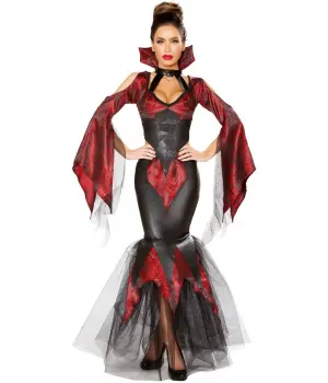 Dark Vampire 2 Piece Halloween Costume