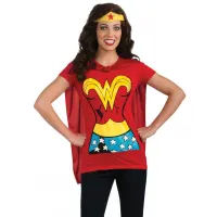 Wonder Woman Carton Costume Shirt - Large