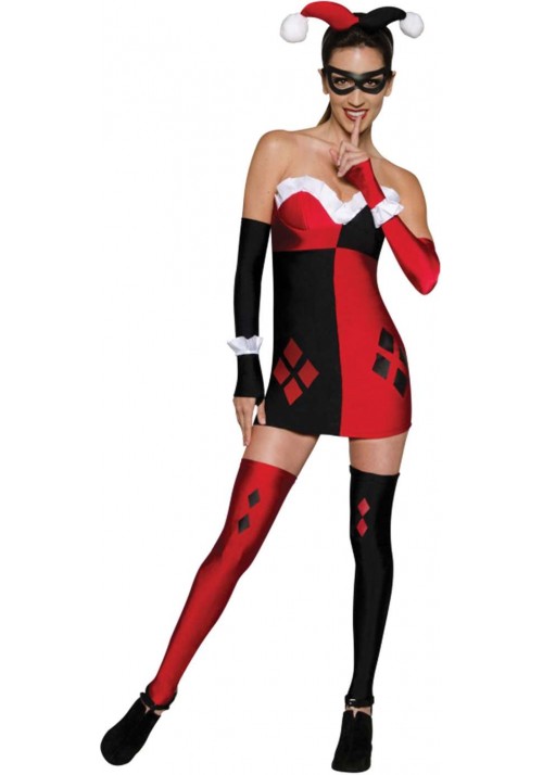 Harley Quinn Adult Womans Dress Costume - Small