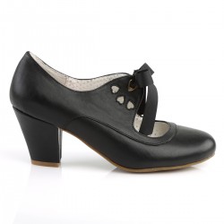 Wiggle Vintage Style Mary Jane Shoes in Black