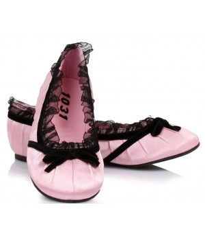 Pink Satin Doll Kids Princess Shoe