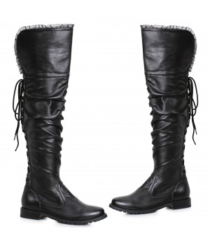 Tyra Low Heel Over the Knee Pirate Boots for Women