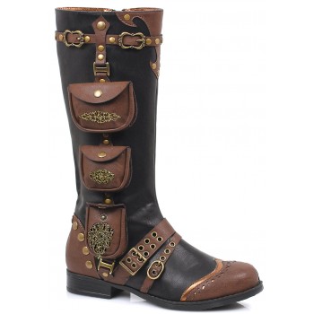 Silas Multi Pocket Steampunk Womens Boots