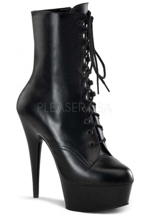 Delight 6 Inch Heel Leather Granny Boots
