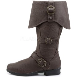 Caribbean Distressed Brown Pirate Boots