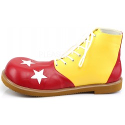 Red and Yellow Adult Clown Shoes