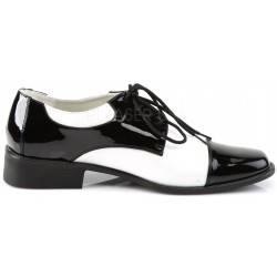Disco Black and White Costume Shoes
