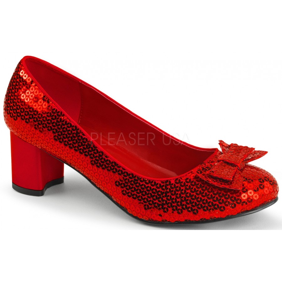 red sparkly dorothy shoes