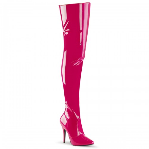 Seduce Hot Pink Thigh High Sexy Boots | Pretty Woman Boots