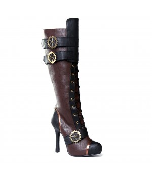 Quinley Steampunk Brown Boots