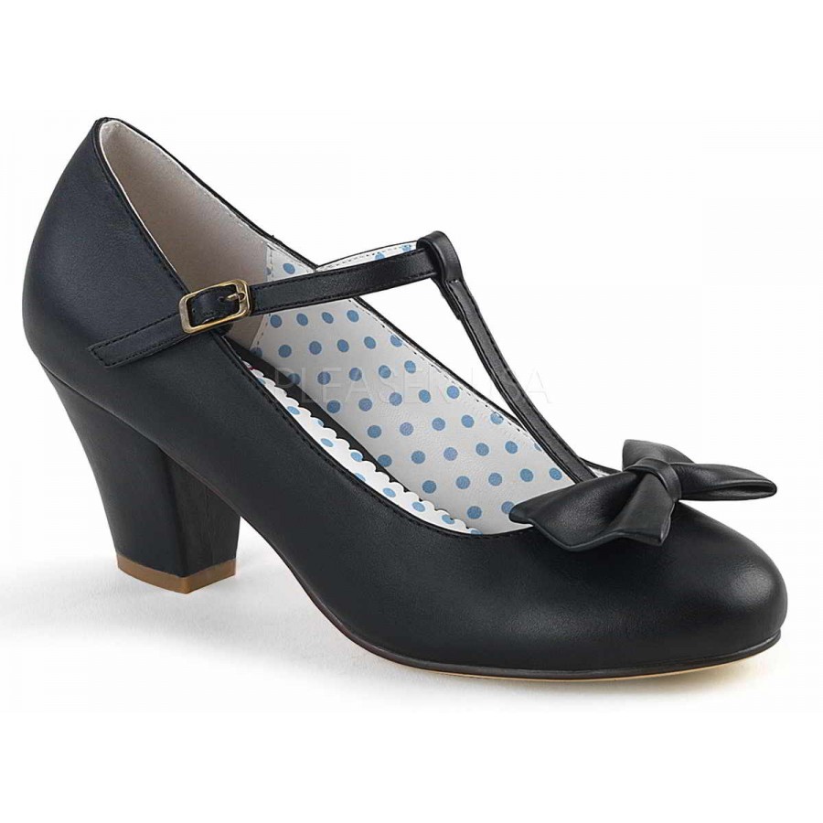 vintage style black heels