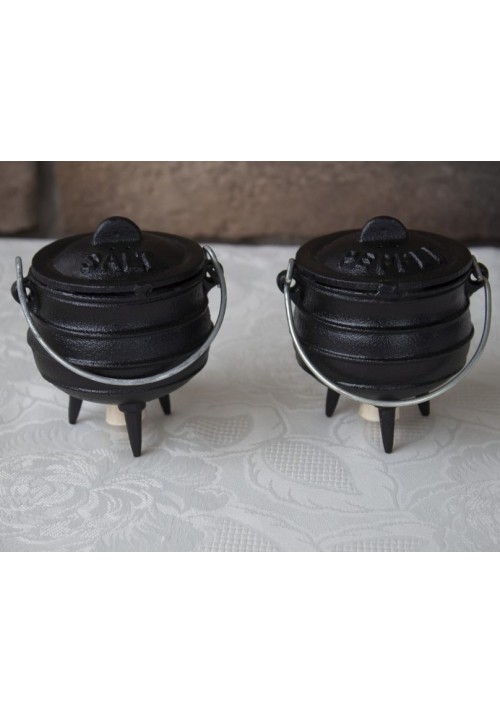 Mini Potjie Cast Iron Salt and Pepper Shakers